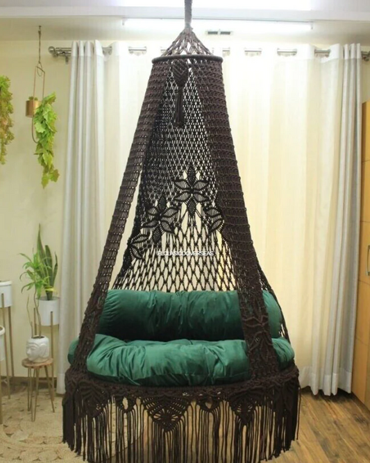 Beautiful Macrame Swing, Swing Bed, Indoor Hammock, Indoor Swing Chair