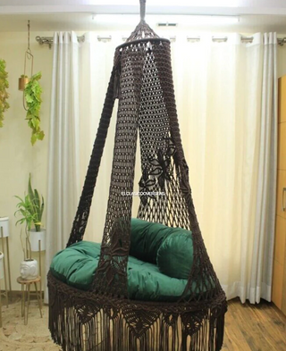 Beautiful Macrame Swing, Swing Bed, Indoor Hammock, Indoor Swing Chair