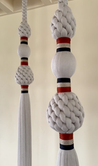 Premium Handmade Macrame Hanging Décor – Ancestral Inspired Luxury Installation for Elegant Home Styling