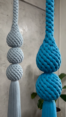 Multi Colors Macrame Hanging Installation – Ancestral Luxury Inspired Handmade Fiber Art for Statement Living