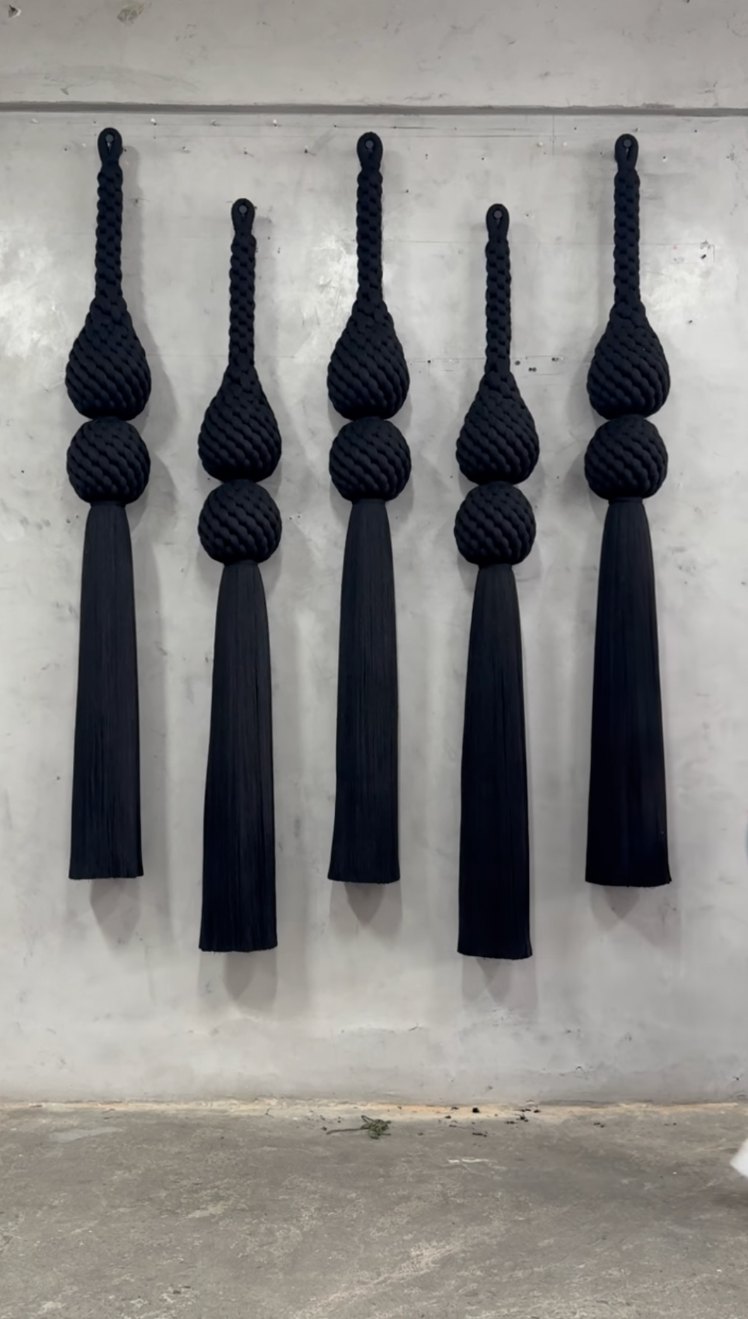 Signature Macrame Hanging Piece – Ancestral Inspired Luxury Fiber Installation for Elevated Home Aesthetics