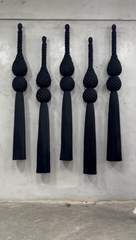 Signature Macrame Hanging Piece – Ancestral Inspired Luxury Fiber Installation for Elevated Home Aesthetics
