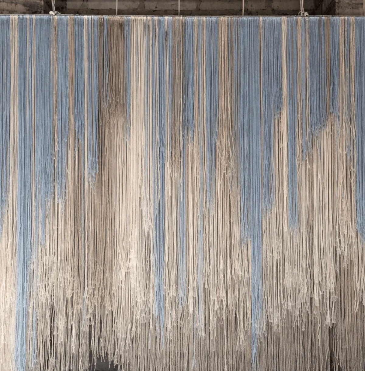 Mural Inspirado en Obakki – Wall Decor Moderno | Macrame Wall Hanging Artesanal Textile Art Wall Hanging | Waterfall