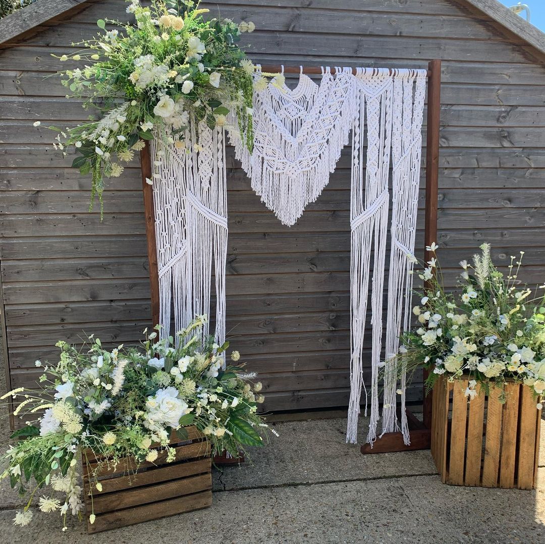 Ceremony  Macrame Wedding Backdrops Macrame Curtain Bohemian Boho Decoration Backdrop Wedding
