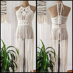 Modern Handmade Macrame Wedding and Party Women Dress
