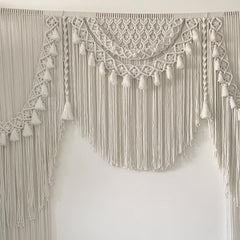 Tassel Backdrop Beautiful Macrame Large Curtain Bohemian Boho Decoration Backdrop Wedding