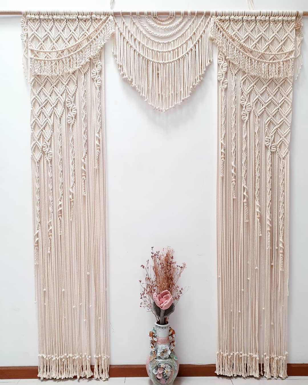 Handmade Bohemian Decor, Macrame Wedding Backdrop, Wedding Venue Decor