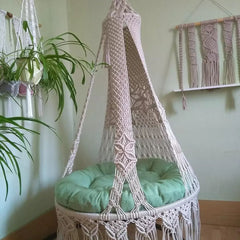 Macrame Swing Chair, Hanging Chair