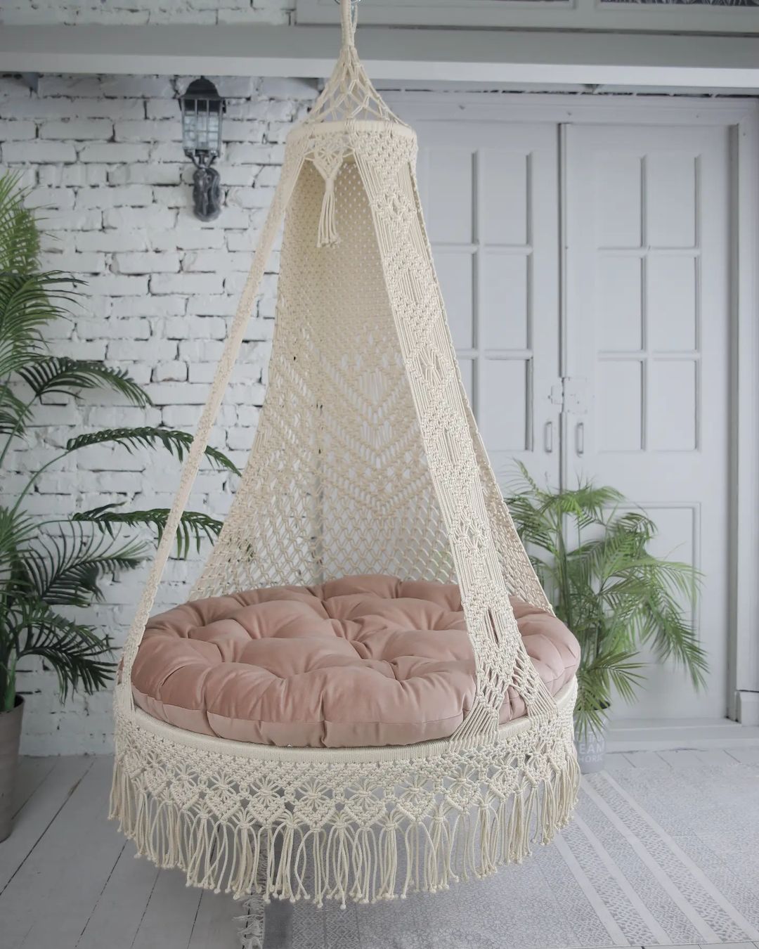 Bohemian Swing, Macrame Swing Chair, Hanging Chair