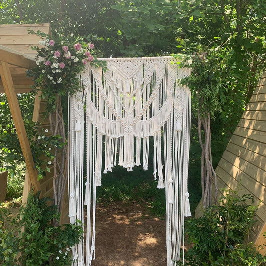 Bohemian Decor, Macrame Wedding Backdrop, Wall Hanging Wedding Backdrop Ceremony Backdrop Rustic Wedding Decor