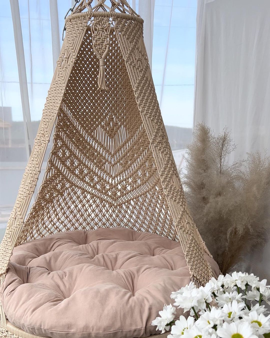 Hanging Swing Chair With Cushion