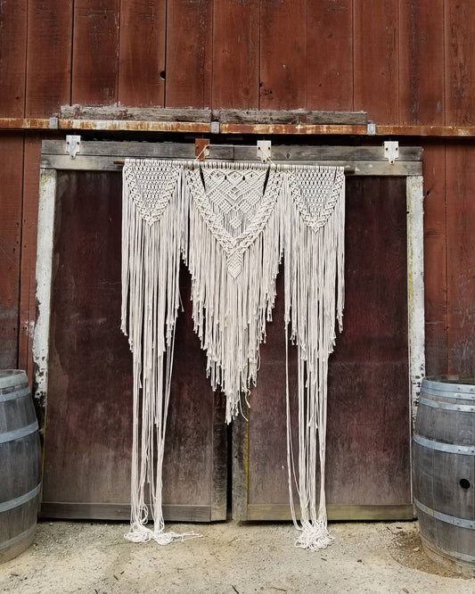 Handmade Macrame Wedding Backdrop, Wall Hanging, Wedding Decor