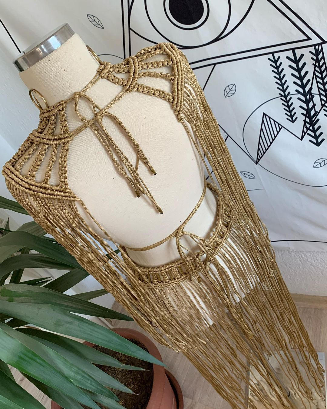 New Color Macrame Bohmian Dress Handmade Macrame Top and Skirt Set: Bohemian Festival Outfit Tulum Party Dress