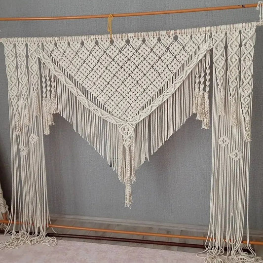 Unique Decor Backdrop, Macrame Wedding Backdrop Macrame Wedding Backdrop: Rustic Wedding Arch