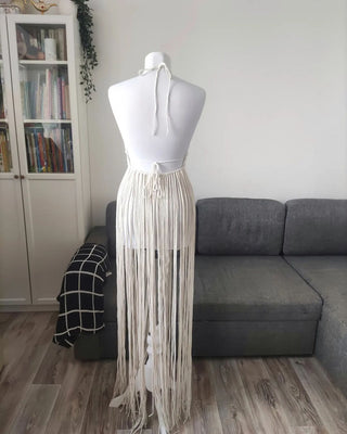 Wedding dress Macrame Festival Dress Bohemian Festival Outfit Tulum Party Dress
