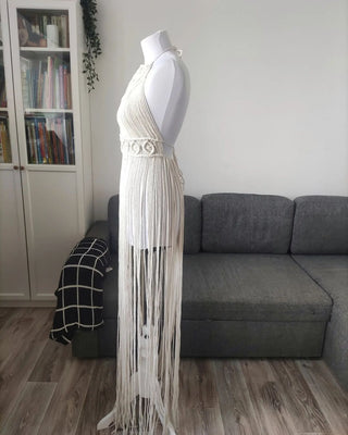 Wedding dress Macrame Festival Dress Bohemian Festival Outfit Tulum Party Dress