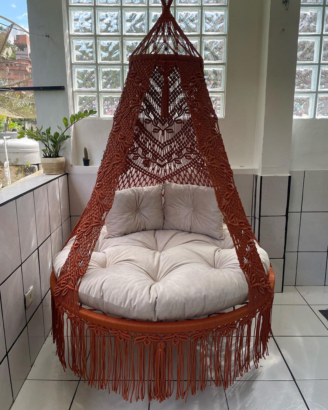 Beautiful Macrame Swing Chair Hanging Swing Chair Hammock Chair kids and adult swing