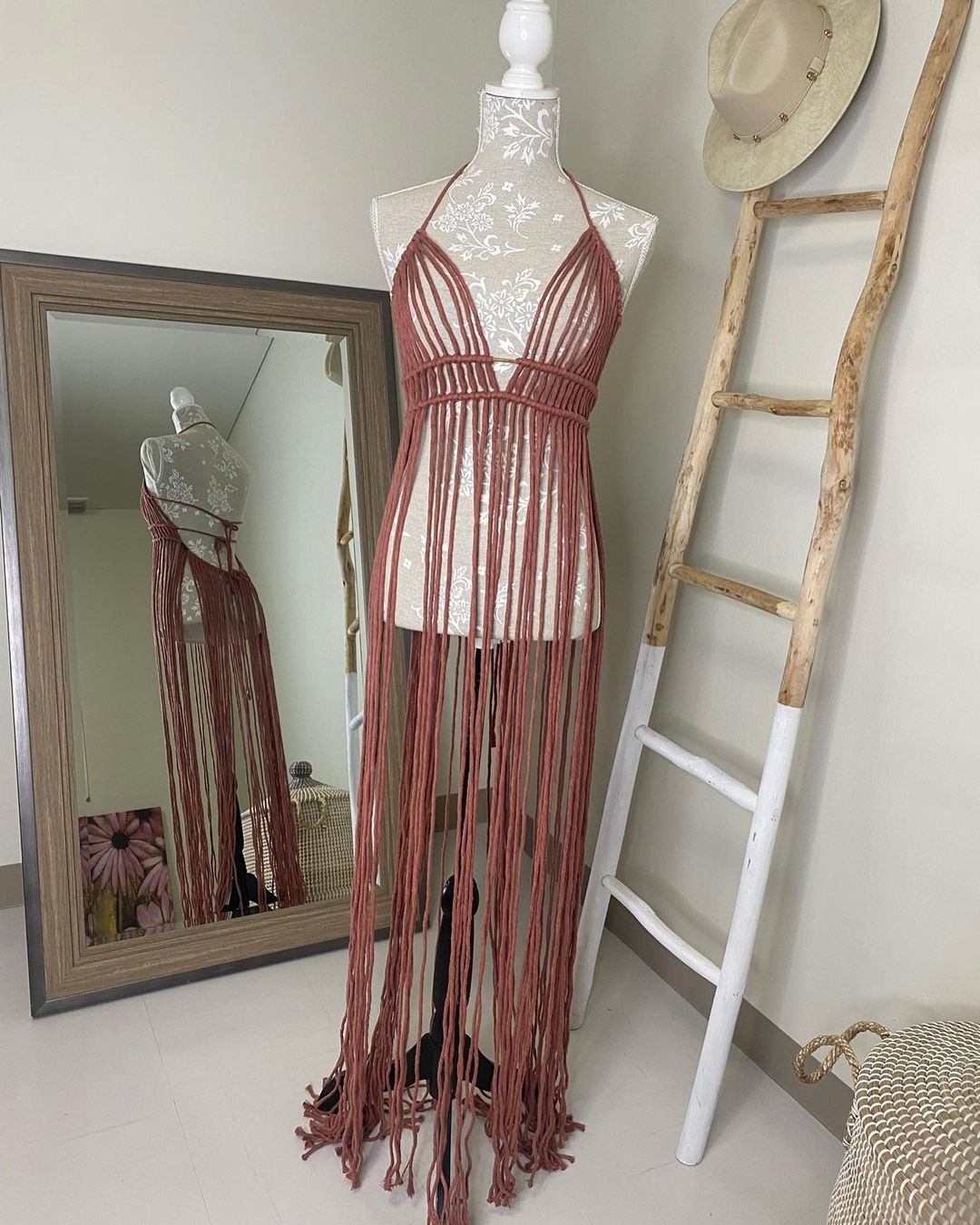 New Design Dress For Bohemian Style, Macrame Dress