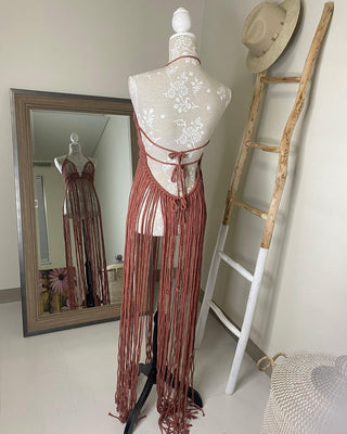 New Design Dress For Bohemian Style, Macrame Dress
