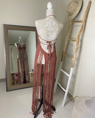 New Design Dress For Bohemian Style, Macrame Dress