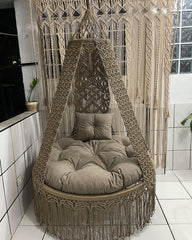 Garden Macrame Swing Chair Hanging Swing Chair Hammock Chair kids and adult swing