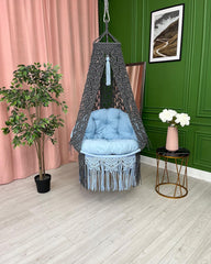 Leaf Macrame Swing Chair, Hanging Chair