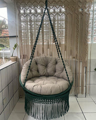 Handmade Hanging Chair Bohemian Hanging Macrame Swing Chair