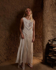 Back Dress, Handmade Art, Macrame Bohemian Dress
