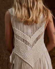 Back Dress, Handmade Art, Macrame Bohemian Dress