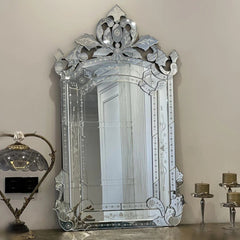glass Long Mirror Venetian Trapezoid Wall Mirror
