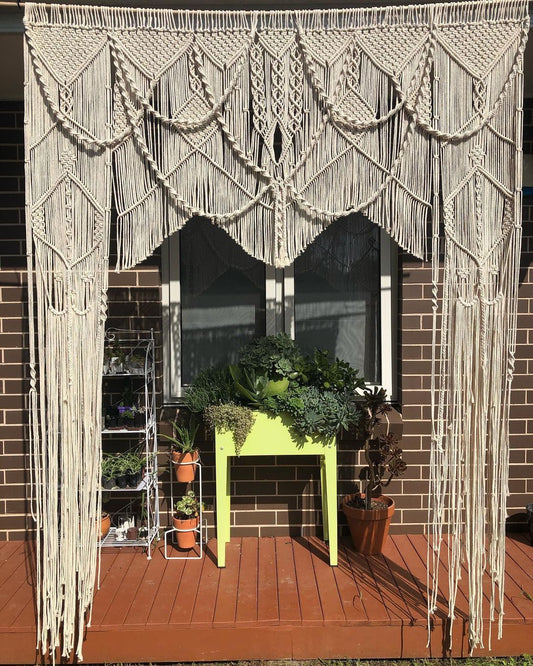 Dreamy Large Wedding Backdrops Macrame Curtain Bohemian Boho Decoration Backdrop Wedding