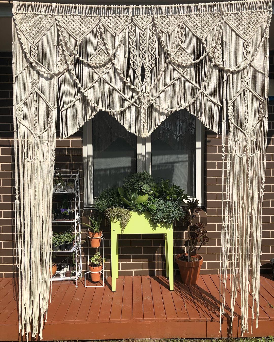 Dreamy Large Wedding Backdrops Macrame Curtain Bohemian Boho Decoration Backdrop Wedding