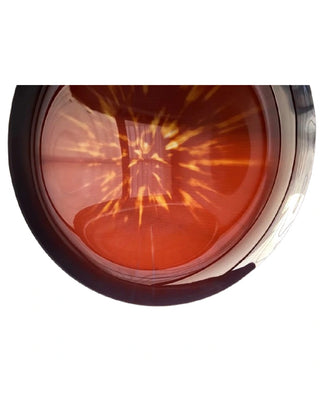 Concave Amber Red Burst Wall Mirror