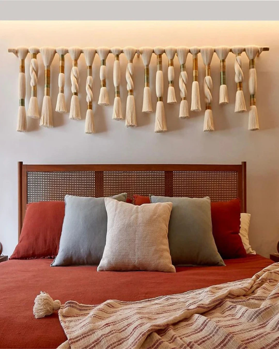 Boho Fiber Art Headboard Wall Decor