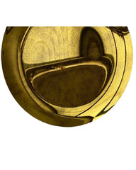 Concave Antique Gold Wall Mirror