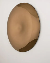 Convex & Concave Oval Bronze Wall Mirror