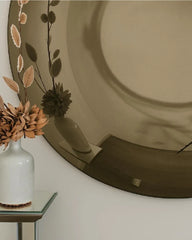 Convex & Concave Oval Bronze Wall Mirror