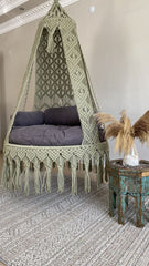 Bohemian Handmade Macrame Swing Chair for Hanging Chair