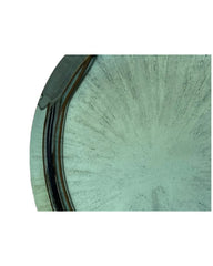 Concave Green Tinted Round Mirror