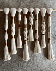 Handcrafted Yarn Tassel Wall Hanging