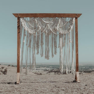 Handmade Macrame Wedding Backdrop Macrame Wedding Arch Arbor, Macrame Door Hanging
