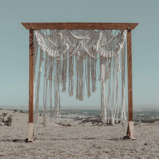 Handmade Macrame Wedding Backdrop Macrame Wedding Arch Arbor, Macrame Door Hanging