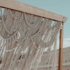 Handmade Macrame Wedding Backdrop Macrame Wedding Arch Arbor, Macrame Door Hanging