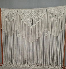 Handmade Macrame Large Curtain Bohemian Decoration Wall Arch