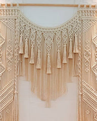 Luxury Handmade Art Macrame Curtain Macrame Wedding Backdrop