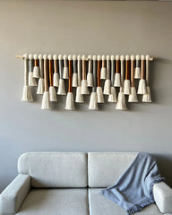 Large Textured Fiber Wall Hanging