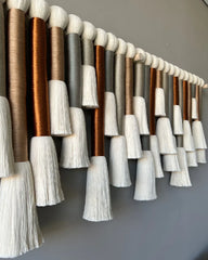 Large Textured Fiber Wall Hanging