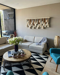 Large Textured Fiber Wall Hanging