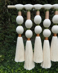 Sculptural Spherical Fiber Art Wall Hanging