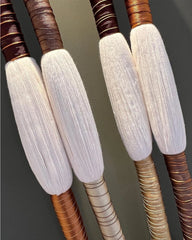 Vertical Sculptural Fiber Art Wall Sculpture